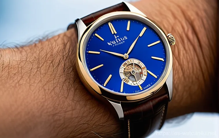 파텍 필립 나우틸러스 리뷰 - He is seated in a sun-drenched, elegant private study, surrounded by polished dark wood bookshelves ...