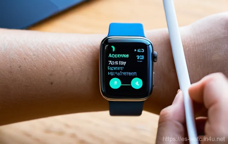 스마트워치 고장 시 해결 방법 - **Image Prompt 1: The Frustrated Smartwatch User with Charging Issues**
    Detailed shot of an adul...