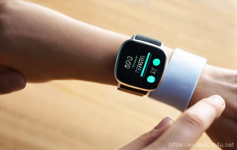 스마트워치 고장 시 해결 방법 - **Image Prompt 2: Bluetooth Connection Woes**
    A vibrant, medium shot of an adult (dressed in a c...