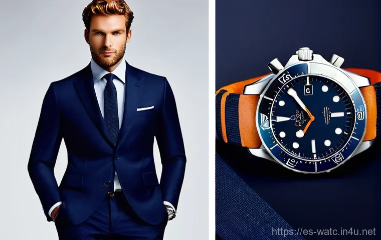 오메가 씨마스터 다이버 300m 리뷰 - **Prompt:** An action shot of an Omega Seamaster Diver 300m watch underwater. The watch is clearly v...