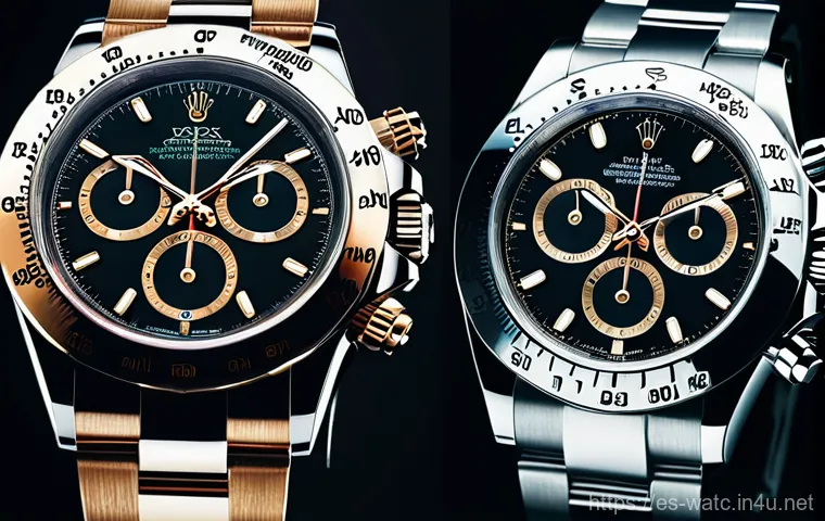 롤렉스 컬렉션별 특징 비교 - **Sophistication in the City**
    A polished, elegant close-up of a well-dressed woman's wrist, fea...