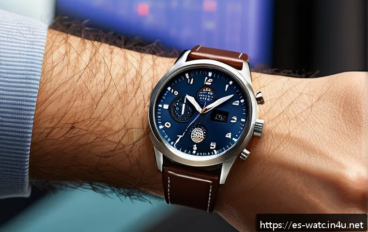 세이코 아스트론 GPS 솔라 시계 - A sophisticated wristwatch resting on a traveler's wrist, showing a sleek, modern design with a poli...